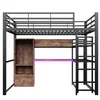 A loft bed with a desk and storage, shown against a white background. Náhled obrázku produktu