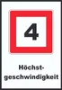 Höchstgeschwindigkeit 4 km/h nicht zu überschreiten Schild Produktbild-Vorschau 1