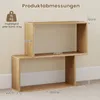 COSTWAY 3-poziomowa półka na książki, drewniana półka z 2 Podgląd zdjęcia produktu 3