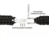 PEAQUE Survival Armband aus Paracord - Schwarz - Produktbild-Vorschau 3