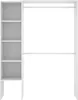 Acquata - Grande Garde-robe, 140x187h cm Blanc, 4 Étagères Voir les images du produit 4