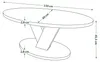 Design Couchtisch Lova oval 110x45x60 cm Wohnzimmertisch Produktbild-Vorschau 6