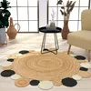 TT Home Wohnzimmer Teppich Rund Jute Modern Ethno Boho Produktbild-Vorschau 2