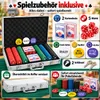 Poker Set 300 Chips mit Koffer – Komplett Pokerkoffer mit Produktbild-Vorschau 3