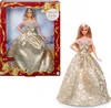 Barbie Vánoční panenka Blondýnka 2025 JBH95 Náhled obrázku produktu 1