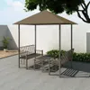 vidaXL Gartenpavillon mit Tisch und Bänken 2,5x1,5x2,4 m Produktbild-Vorschau 2