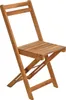 A wooden folding chair is shown against a white background. Produktbild-Vorschau