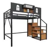 Merax Etagenbett Hochbett 140x200 mit Stauraumleiter und Produktbild-Vorschau 7