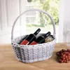 Bügelkorb „Grau gekalkt“ Weidenkorb Picknickkorb Obstkorb Produktbild-Vorschau 5