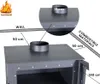 Moderner Kaminofen VERSO F 9 kW mit Backofen | Holzofen A+ Produktbild-Vorschau 3