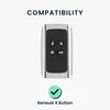 kwmobile Hülle für Renault 4-Tasten Smartkey (Keyless Go) - Produktbild-Vorschau 6