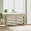 vidaXL Obloženie radiátora Sonoma dub 175x20x82 cm materiál Náhľad obrázku produktu 2