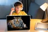 MuchoWow® Laptop Aufkleber Sticker Cover Porträt - Tiger - Produktbild-Vorschau 3