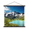 MuchoWow® Textilposter Schnee - Berg - Wasser 60x60 cm mit Produktbild-Vorschau 1