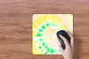 MuchoWow® Mauspad Mousepad Krawattenfärbung - Grün - Weiß Produktbild-Vorschau 3