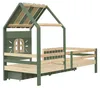 Kinderbett 90x200 cm, Hausbett mit Dach und Fenster, 2 Produktbild-Vorschau 16