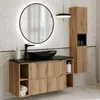 Badezimmer Hochschrank mit 30 cm Breite in Eiche mit Produktbild-Vorschau 8