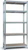 Metalowy regał magazynowy 180x90x30, 5 półek, 175kg Podgląd zdjęcia produktu 1