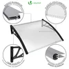 VOUNOT® Vordach für Haustür, 120 x 80 cm Transparentes Produktbild-Vorschau 6