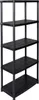 A black five-tier shelving unit against a white background. Produktbild-Vorschau