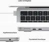 APPLE MLY03D/A MacBook Air 34,46cm 13,6Zoll M2 Chip 8-Core Produktbild-Vorschau 19
