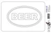 Aufkleber / Autoaufkleber - JDM - Die cut - BEER EURO OVAL Produktbild-Vorschau 2
