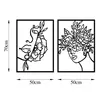 Wallity, Flower- SKL2482, Schwarz, Sonstige Produktbild-Vorschau 5