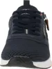 A close-up front view of a navy blue sneaker. Produktbild-Vorschau