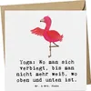 Mr. & Mrs. Panda Glückwunschkarte Yoga Balance - Weiß - Produktbild-Vorschau 1