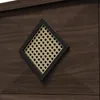 Scarpiera vintage Merax con decoro in rattan, scarpiera Anteprima dell’immagine prodotto 10