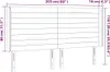 vidaXL Kopfteil mit Ohren Dunkelgrau 203x16x118/128 cm Samt Produktbild-Vorschau 8