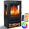 Cheminée électrique KESSER® avec chauffage, vitre Voir les images du produit 1