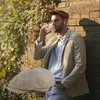 khaki - Klassische Leinen-Baskenmützen für Herren, Produktbild-Vorschau 2
