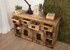 MASSIVMOEBEL24 | Buffet 150x45 Manguier laqué Bois naturel Voir les images du produit 4