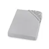 A light gray fitted sheet is shown lying flat on a white background, with the elasticized corner visible. Anteprima dell’immagine prodotto