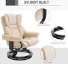 HOMCOM relaxfauteuil met voetenbank, draaibare fauteuil, Productafbeelding-voorbeeld 5