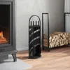 5dílná sada krbového nářadí 23x15x66 cm ocelová Náhled obrázku produktu 3