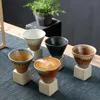 Hrnček na kávu s podstavcom 200 ml Japonský keramický Náhľad obrázku produktu 3