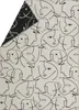Leichte Kuscheldecke Gesichter Farbe Rohweiß 140x200cm von Produktbild-Vorschau 4