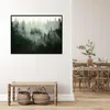 Bilder mit Rahmen Wald Nebel Natur - 120x80 cm - Wandbilder Produktbild-Vorschau 2