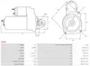 AS-PL S4020 Starter Anlasser 0,9kW für FIAT PUNTO (176) 12V Produktbild-Vorschau 5