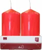 4 Stumpen rot 4x8 cm 416081 Produktbild-Vorschau 3