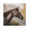 MuchoWow® Mauspad Mousepad Pferd - Wald - Porträt 20x20 cm Produktbild-Vorschau 1