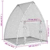 Gabbia per conigli Silver 100x105x120 cm Acciaio zincato Anteprima dell’immagine prodotto 8