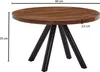 Stolik kawowy  60x60x35 cm lite drewno sheesham / metal Podgląd zdjęcia produktu 3
