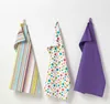 HOMESCAPES Geschirrtücher Set 3tlg lila bunt Produktbild-Vorschau 1