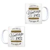 Vintage Tasse 100% echt seit 1972 Kaffeebecher Produktbild-Vorschau 4