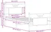 vidaXL Rama łóżka bez materaca dąb sonoma 90x200 cm Podgląd zdjęcia produktu 7