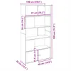 The Living Store Bücherregal Sonoma-Eiche 100x36x189 cm Produktbild-Vorschau 11