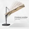 PURPLE LEAF Ampelschirm Twist 270 x 270 cm, Kippbar Produktbild-Vorschau 4